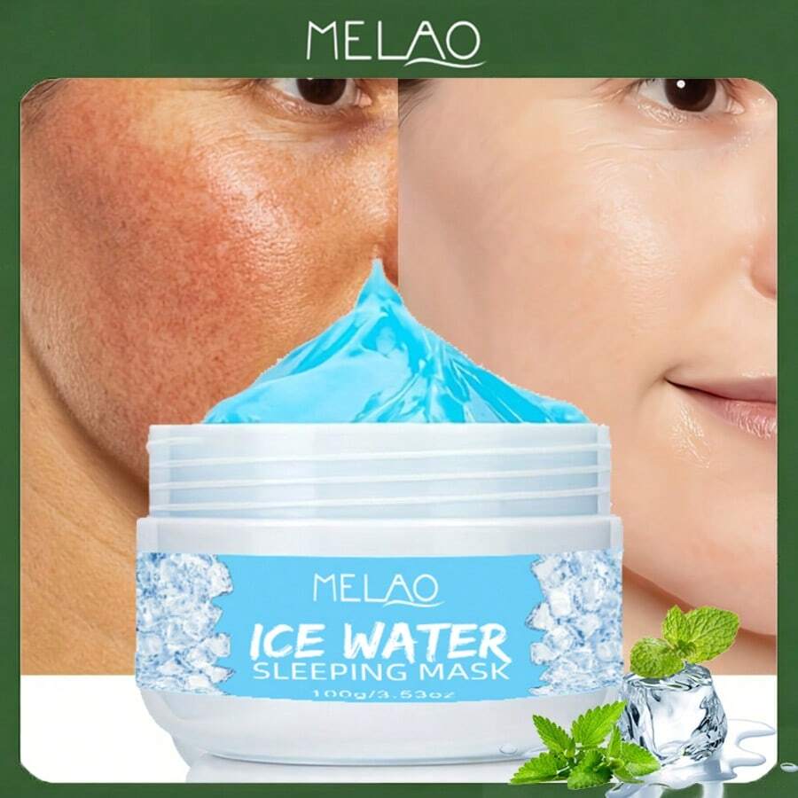 MELAO Overnight Hydrating Gel Face Mask, Cooling & Soothing, Suitable For Fatigued & Puffy Skin, Deep Hydration, 100g/3.53oz - 100g - View 1