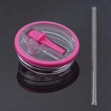 1/2件 40盎司保溫杯替換蓋,附吸管翻蓋,防漏可重複使用,相容 40盎司杯配件 - 彩色 - 查看 16