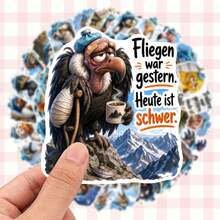 50pcs Funny Bird Stickers With Injured Bird Quotes, Waterproof Decorative Stickers For Water Bottles, Luggage, Skateboards, Fashionable Waterproof Adhesive Decorative Stickers - 50 Funny and Quirky Bird Stickers - View 6
