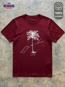 King T-shirt Men T-Shirts - Burgundy - View 2