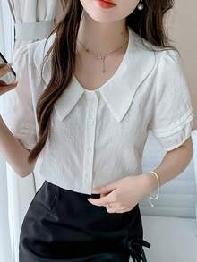 Women Blouses & Shirts - White - View 5