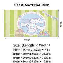 三麗鷗 Cinnamoroll 浴巾印有「這個季節讓我的步伐輕快」超柔軟海灘巾，適合泳池、夏季海灘和旅行 - A - 查看 5
