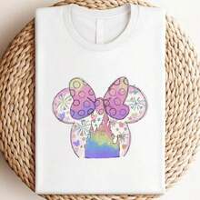 Minnie Mouse Castle T-Shirt--Disneys Disneyland Paris The Magic Kingdom Disneyesque The House Of Mouse Mickey Mouse Empire Modest Summer Outfits Take That T Shirt Summer Coord Tops For Women Summer Summer Clothes Women Summer Clothes Summer Tops Summer Tops Women Summer Co Ord Summer Top Summer Outfits White Top Black Top Holiday Outfits For Women  Tops For Women Summer Holiday Gifts Valentine's Day Gifts Earth Day Gifts Oktoberfest Gifts Summer Bank Holiday GiftsDisneyDisney - trắng - Xem 6
