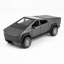 1pc 1:36 Tesla Cybertruck Beach Motorcycle Simulation Alloy Car Model, Car, Openable Doors, Fun Simulation Car Toy, Birthday Gift, Alloy Car Ornament - Multicolor - View 7