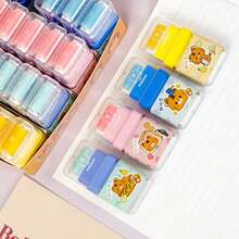 4pcs/24pcs Cute Tiger Rolling Eraser 2-In-1, Student Drawing Pencil Eraser, Teacher & Student Gift - Fat Tiger BS8046 - View 4
