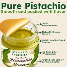 Pistachio Dubai Chocolate Bar, Oz Pistachio Butter, Vegan, Dessert Chocolate Use Bakery (0.440 Lb) - 彩色 - 查看 5