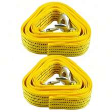 MORE BEAUTY Cuerda de remolque de 5m/3m, resistente capacidad de 3 toneladas/5 toneladas.Cuerda de tracción y cable de remolque para automóviles con gancho incluido.Diseño reforzado de doble capa para rescate vehicular.Fabricada en nailon de alta resistencia.Ideal para rescates de emergencia en carretera y remolque de vehículos, accesorio práctico para furgonetas y todo tipo de automóviles. - A - Ver 12