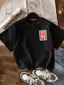 Women's T-Shirt For Spring And Summer - Black - View 2