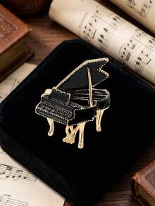 Enamel Musical Instrument Brooches - Classic Musical Scene Pins For Women Unisex Casual Party Jewelry Accessories / Friends Gifts Badges Decoration - Musical Instruments - View 12