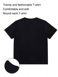 Men T-Shirts - 黑色 - 查看 3