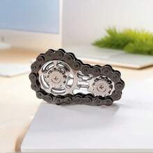 Metal Chain , Bike Chain Style Smooth Spin Desk Fidget Toy, 4 Styles Stress Relief Gift, Birthday Gift, Perfect Gift, Fun Gift For Teens And Adults - Multicolor - View 14