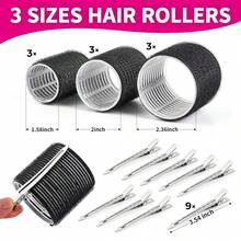 20件組美髮捲髮器套組，包含9個女性用捲髮器與9個自黏式髮夾，共3種尺寸，適用短髮、中長髮與長髮 - 彩色 - 查看 7