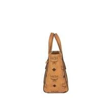 Mcm Toni Visetos Logo Embroidered Women's Shoulder Strap Crossbody Bag - Cognac Color MWPFSMT03CO001 - View 4