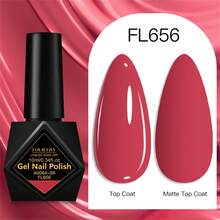 FOUR LILY 1 pezzo Smalto gel per unghie rosso da 10ml, smalto gel semi-permanente senza HEMA TPO, resistente ai raggi UV, per unghie estive, lunga durata, senza piombo, per decorazioni fai-da-te, pittura per manicure in gel per salone e forniture per unghie domestiche - Rosso - Visualizzare 3