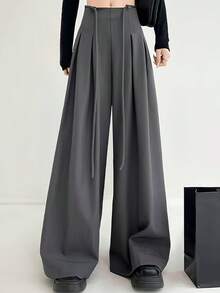 Women Pants - Dark Grey - View 7