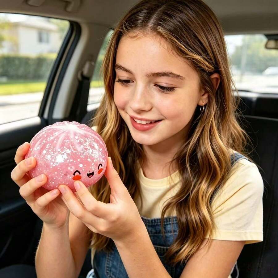 The New Dumpling-Shaped Squeezing-Release Toy, Slow Rebound Release Toy, Leisure And Holiday Gift, Highly Attractive Stress-Relieving Toy, Suitable For Children Over Three Years Old. - Multicolor - View 1