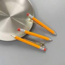 1pc Cute Original Art Pencil Hair Clip, Fun Realistic Duck Beak Side Bangs Hair Clip, Quirky Hair Accessory To Match School Uniform, JK Uniform, Bun Hairstyle, Clip The Pencil Hair Clip On The Side To Instantly Create A Japanese Campus Energetic Atmosphere, Both Adorable And Youthful - Multicolor - View 1