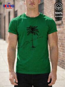 King T-shirt Men T-Shirts - Teal Blue - View 1