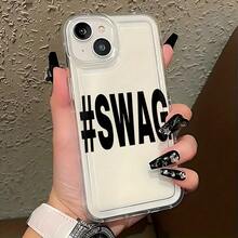 Ships Within 24 Hours From Mexico. This Stylish And Creative Unisex Phone Case Offers High-Definition Clarity, Excellent Drop Resistance, Shockproof Protection, And Fingerprint Resistance. Durable And Compatible With Various Phone Brands, Including The 17, 17 Pro, 17 Professional Max, 17 Air, 16, 16 Pro, 16 Plus, 15, 15 Professional Max, 15 Pro, 15 Plus, 14 Pro, 14 Plus, 14 Pro Max, 13, 13 Professional Max, 12 Pro, 12 Professional Max, 11 Pro, 11 Professional Max, XR, X, XS, XS Max, S21, S22, S23, S24, S25, S26, Fe, Plus, Ultra, And The A Series. It Makes A Perfect Birthday Gift For Your Boyfriend, Girlfriend, Husband, Wife, Friends, Or Yourself. These Innovative And Stylish Cases Are Suitable For Both Men And Women. Phone Case - Creative Case With Easy Text Design For 17 16E 16 15 14 13 12 11 Pro Max Mini Air XR XS X 7 8 Plus, Shockproof With Airbag, Soft TPU Back Cover - 無色 - 查看 5