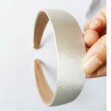 1pc Macaron Powder Blue Solid Headband, 3cm Wide Padded Headband Hairband - Royal Blue - View 5