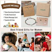 Pulseras con lazo para mujeres y adolescentes, regalos de cumpleaños únicos para mujeres, amigas, hermanas, hijas, nietas, sobrinas en graduación, Pascua, Día de la Madre, Navidad, accesorios de joyería - Hermana - Ver 7