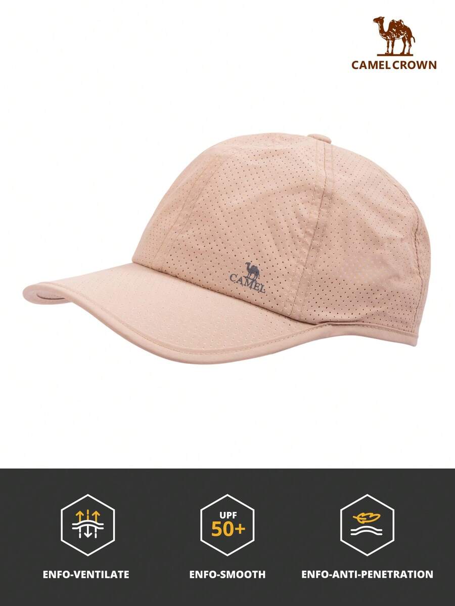 CAMEL CROWN Wide Brim Baseball Cap, Sports Sun Protection Hat For Running, Cycling, Hiking
