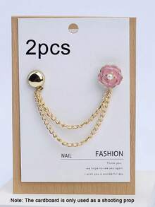 2 piezas Clips Extensores de Pierna de Pantalón con Perla de Rosa, Evitan que los Pantalones se Arrastren por el Suelo. El Diseño de Cierre de Pierna de Pantalón con Botón Oculto Asegura un Ajuste Sin Costuras, Evita Efectivamente que los Pantalones se Arrastren por el Suelo. Adecuado para Pantalones de Vestir y Pantalones Casuales, Impermeable, Portátil y Duradero. - A - Ver 10