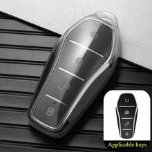 1 Vỏ bảo vệ chìa khóa điều khiển từ xa bằng TPU có 4 nút, phù hợp với các dòng xe BYD Song/Plus, ATTO 3, Dolphin, Tang, Dmi, EV, Qin Yuan, Pro, E9. - A - Xem 12
