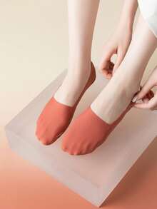 6/7/13 Pairs Random Women's Boat Socks, Thin Low-Cut Invisible Socks, Non-Slip Lining Suitable For Flats And High Heels - Multicolor - View 8