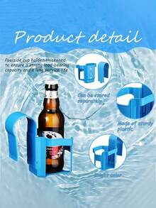 1pc Pool Cup Holder, Poolside Cup Holder, Poolside Cup Holder, Poolside Bucket Holder, Multi-Functional Pool Accessory, Reusable And Portable, Leak-Proof And Multi-Functional, Suitable For Swimming Pools And Outdoor Gatherings - Multicolor - View 6