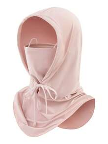 1 Buah Masker Wajah Luar Ruangan Pria dan Wanita, Perlindungan UV, Perlindungan Leher, Warna Polos, Bernapas, Cocok untuk Aktivitas Luar Ruangan Musim Panas, Pernikahan, Pakaian Kasual, Pesta, Topi Pelindung Matahari, Tersedia dalam 4 Warna - MultiWarna - View 9
