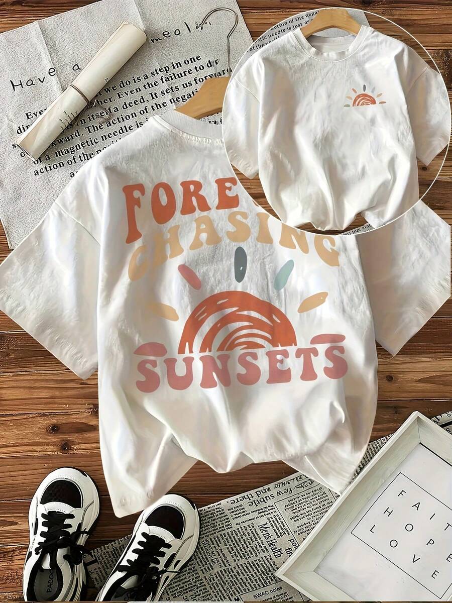 Camiseta de mujer para primavera y verano - Blanco - Ver 1