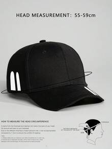 1 chiếc mũ lưỡi trai in họa tiết graffiti, mũ đen, vành rộng, kiểu snapback cho học sinh - mũ bóng chày - Xem 4