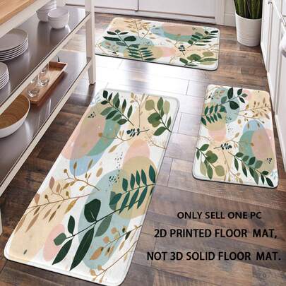 [Popular Choice] 1-Pack, Home Decor, Bathroom Mat, Bathroom Non-Slip Mat, Kitchen Mat, Doormat, Geometric Pattern Mat, Bohemian Style Mat, Soft And Comfortable, Reduces Fatigue.