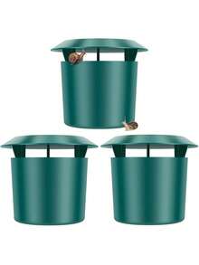 5 piezas Trampas duraderas para caracoles y babosas - Jaulas de plástico para verduras y flores, control de plagas, tamaño 10x11cm, sin necesidad de energía o batería, capturador de caracoles de jardín, trampa de caracoles de plástico, trampa de insectos tipo jaula de caracoles, suministros de jardín tipo casa de caracoles, capturador de caracoles, decoración del hogar, decoración del jardín, herramientas de jardinería, herramientas de protección de jardinería, regalo para ella, regalo para él, regalo del Día de la Madre, regalo del Día del Padre, regalo para los abuelos - multicolor - Ver 7