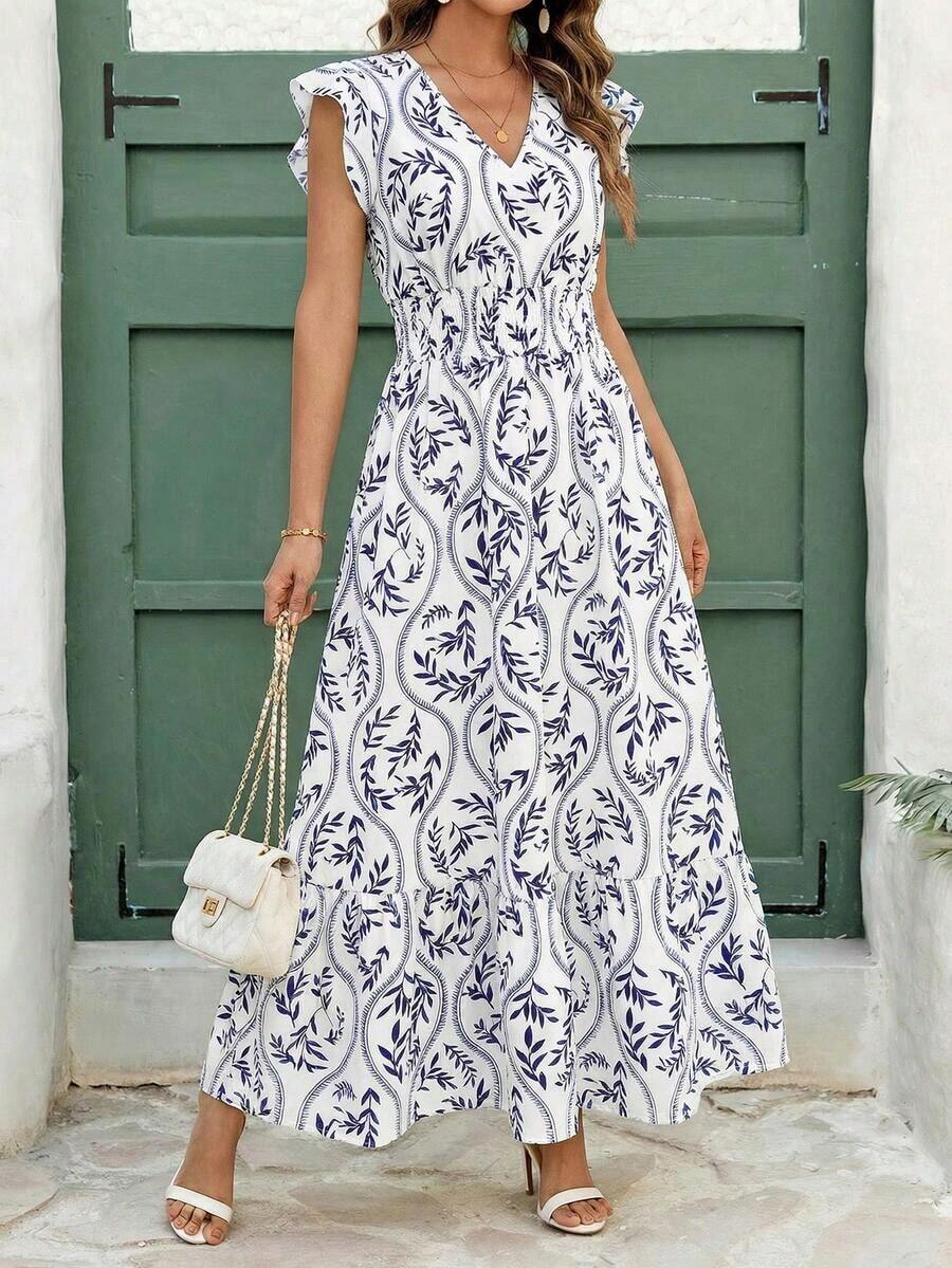 Women Midi Dresses - White - View 1