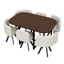 Dining Table & Chair Sets - Beige - View 4
