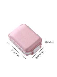 1pc Blue Portable Medicine Organizer Box With 3 Layers - Blue - View 8