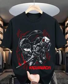 T-Shirt Kagurabachi  Girl Horror Anime Gift Shirt - 黑色 - 查看 6