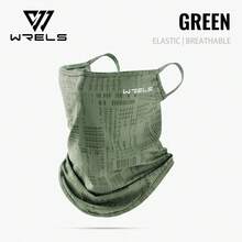 WRELS 1件吸汗透氣防沙防塵防曬運動面罩頸套，輕量抗UV，適合騎單車 - 彩色 - 查看 10