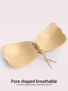 2pcs/10pcs Summer Backless Self-Adhesive Bras, Drawstring Bra Pasties, For Women, Lift, Invisible, Strapless, Breathable, Anti-Sagging, Suitable For Wedding Dress - Multicolor - View 3