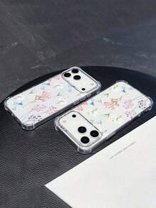 1 Piece "Ditsy Floral" Colorful Flower Phone Case | Clear Anti-Drop Protective Cover - Compatible With IPhone 17 Pro Max, Galaxy A57/S26/S24/S25 Plus/S23 Ultra/A16/A35/A25/A55, Pixel 9 Pro, Pixel 8, Pixel 7, G85, Hot 50 Pro+ - Cool, Suitable As A Gift For Friends And Personal Use - 款式 4(1 件) - 查看 7