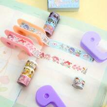 Bộ 9+1 cuộn băng dính Washi mini hình Sanrio dễ thương kèm hộp đựng, nhãn dán sổ tay DIY, băng dính Washi kiểu dáng đáng yêu dành cho học sinh, lý tưởng cho việc làm album ảnh, trang trí thủ công hàng ngày, quà tặng hoàn hảo cho mùa tựu trường, quà sinh nhật, quà tặng tiệc tùng và quà Giáng sinh. - Hình chữ nhật - Xem 5