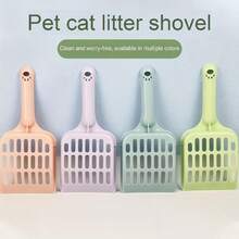 1pc Large Capacity Cat Litter Scoop With Ergonomic Handle - Durable Plastic, Easy-To-Clean Design, Space-Saving Pet Waste Disposal, Multi-Functional Cat Scoop, Easy Scooping, Odor Control, Suitable For Small Pet Litter Scoops, Home Use, Cat Litter Scoop And Trash Bin, Modern Pet Tool, Easy To Clean - Multicolor - View 7