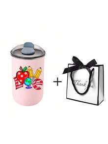 Customized Stainless Steel Insulated Tumbler, Teacher Mug, Double Wall Vacuum Insulated Coffee Cup With Personalized Name Option, Cold Drink Cup | Elegant Matte Finish | Double Wall Insulation, Coffee Cup, Reusable, Multifunctional, Decorative, Fashionable, Exquisite, Customized, Personalized, Unique, Ideal Gift For Men, Teacher New Year Gift - Multicolor - View 12