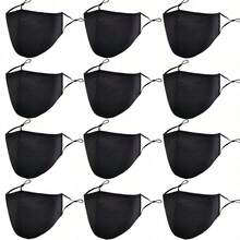 12/24 Pack Colorful Cloth Face Masks, Breathable Cloth Masks, Washable Reusable Portable Masks, Suitable Home, School, Travel And Office Use, Great Ideas Women Men Mom Dad - 12 Colors - View 13