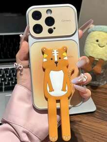 1 chiếc ốp lưng điện thoại họa tiết cặp cún con và hổ, tương thích với iPhone 17 Pro Max, Apple 16, Mate 80, Magic 8, 17P 80, Find X9, Y500, Nova 14, Reno 13 - Nhiều màu - Xem 3