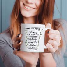 [Envío en 24 horas dentro de México]Taza con doble impresión, taza de cerámica divertida, taza de cerámica con temática de fe, adecuada para bebidas de verano e invierno, regalo para familiares y amigos, regalo novedoso, taza de té, decoración del hogar, idea de regalo, regalo de cumpleaños, regalo de vacaciones, regalo de Navidad, regalo de bendición 11Oz - 1 - Ver 4