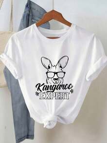 Kangaroo-Expert-Australia-Animal-Kangaroos-Lover-T-Shirtcamisas de mujer  ropa de mujer  blusas bonitas - Blanco 1 - Ver 12