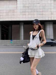 Women Short Dresses - White - View 3